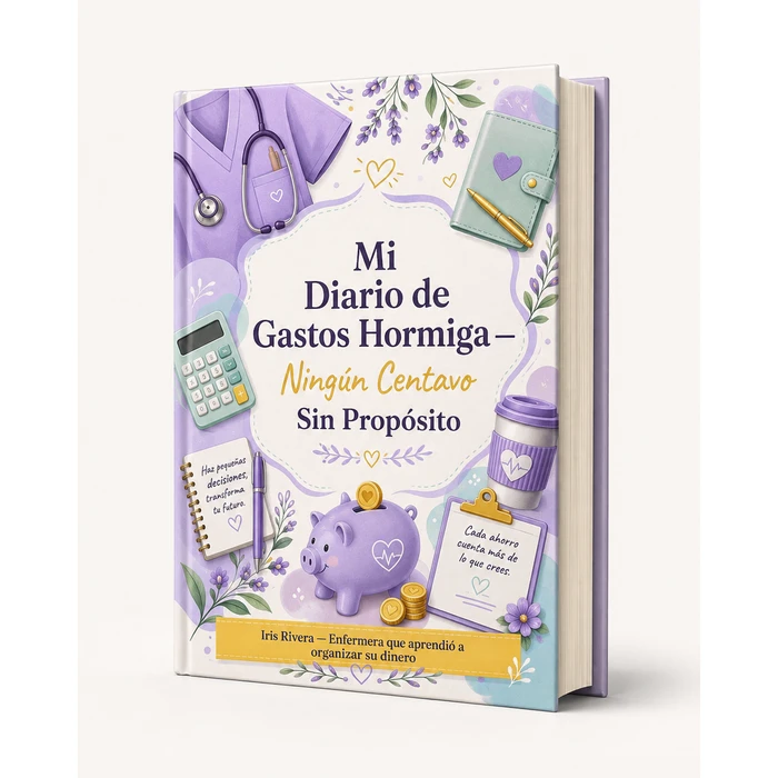 Libreta de bolsillo para registrar gastos hormiga diarios